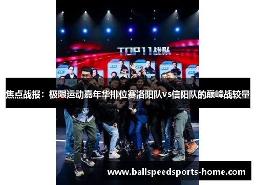焦点战报：极限运动嘉年华排位赛洛阳队vs信阳队的巅峰战较量